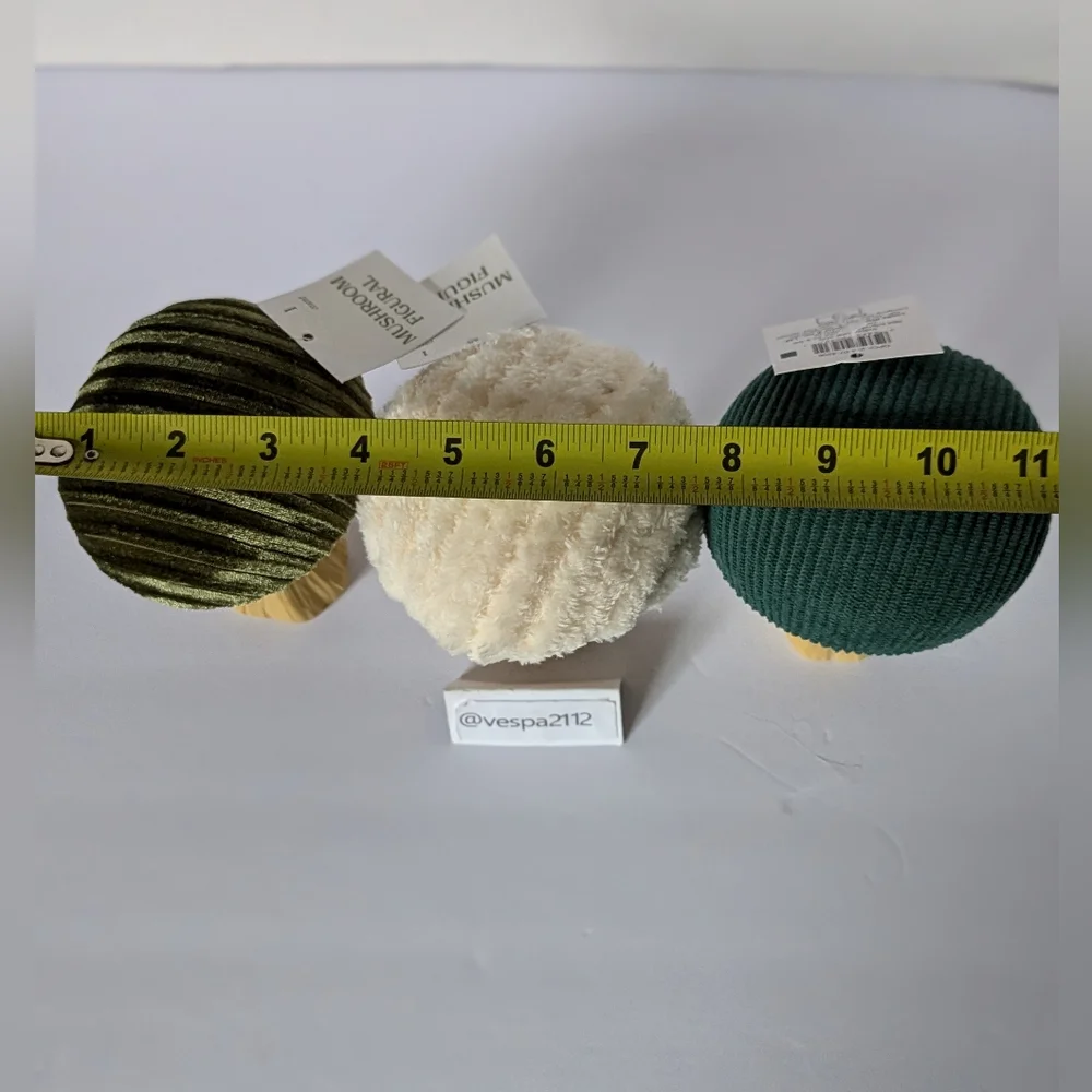 Target Bullseye Playground Mushroom Fall Fabric Set Of 3 Green Harvest Decor **P